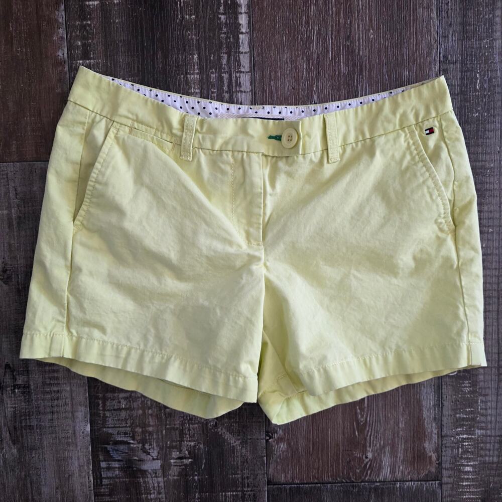 Tommy Hilfiger Chino Lemon Yellow Shorts Women's Size 6